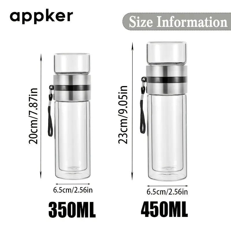 Théière en Verre Marocaine 450ml Gourde Bottle®