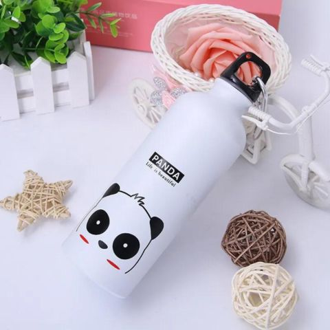 la Bouteille Isotherme Kawaii panda blanc avec fermoir, anti-fuite , durable Un Accessoire Indispensable et Tendance