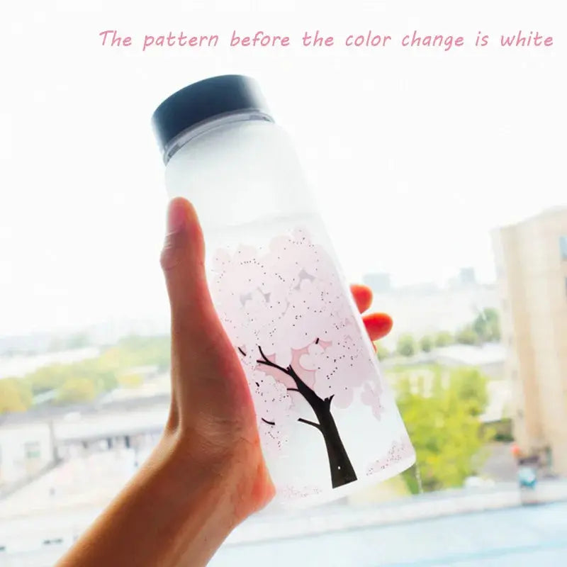 420/600/1000ML New Cherry Gradient Color Glass Water Bottle Cute Fashion Sport Drink Bottles Gift Cups for Kids Girl Student Gourde Bottle®