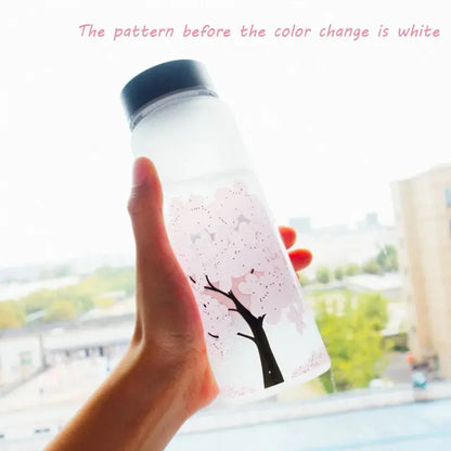 420/600/1000ML New Cherry Gradient Color Glass Water Bottle Cute Fashion Sport Drink Bottles Gift Cups for Kids Girl Student Gourde Bottle®