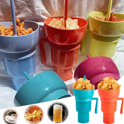 Gobelet plastique pour snacks et boissons - Gourde Bottle®