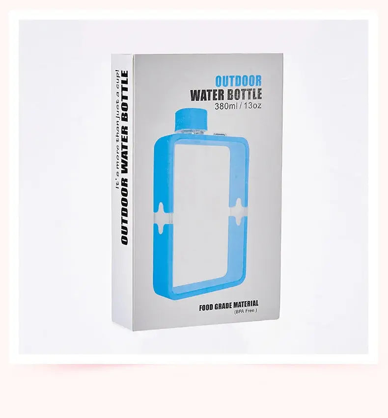 380ML Sports Water Bottle Portable Travel Flat Water Cup A5  Outdoor Fitness Transparent Kettle Gourde Bottle®