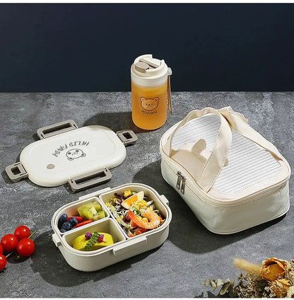 Bento Food Box 3 Compartiments 800ml Gourde Bottle®