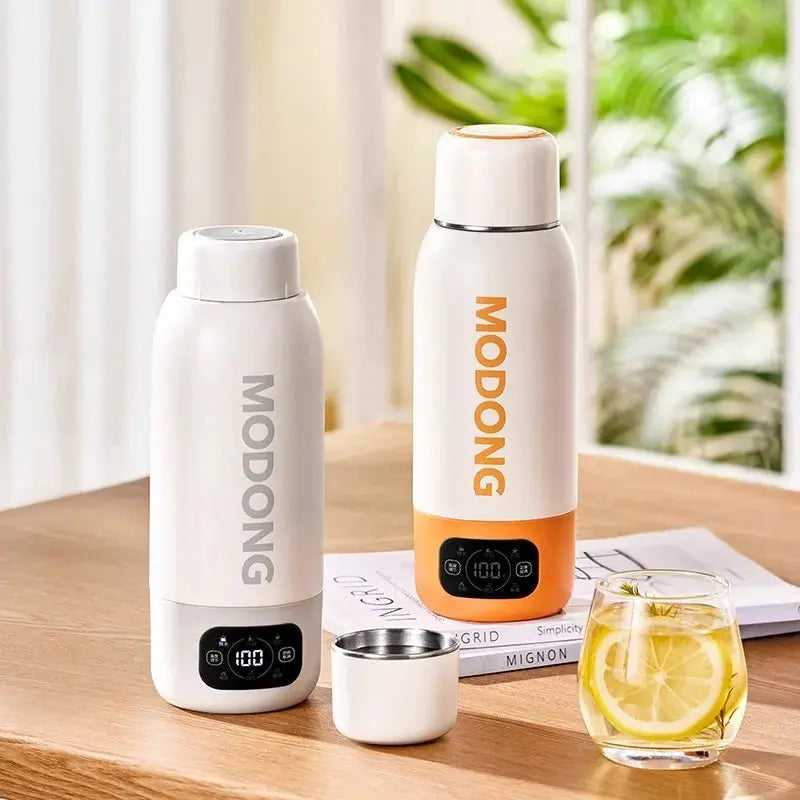 Bouilloire De Voyage Blanc 600 ml Gourde Bottle®