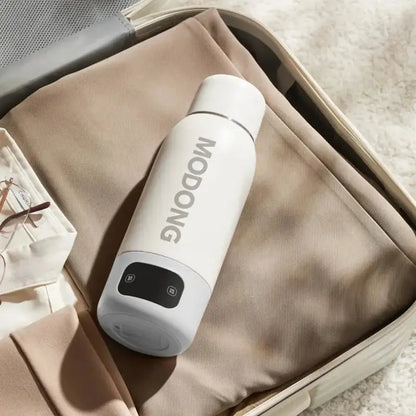 Bouilloire De Voyage Blanc et Gris 600 ml Gourde Bottle®