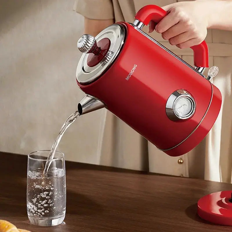 Bouilloire Vintage Rouge 1.8L (1500W) Gourde Bottle®