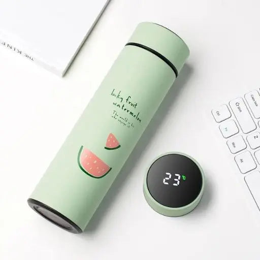 Bouteille isotherme intelligent avec affichage température  Vert - Gourde Bottle