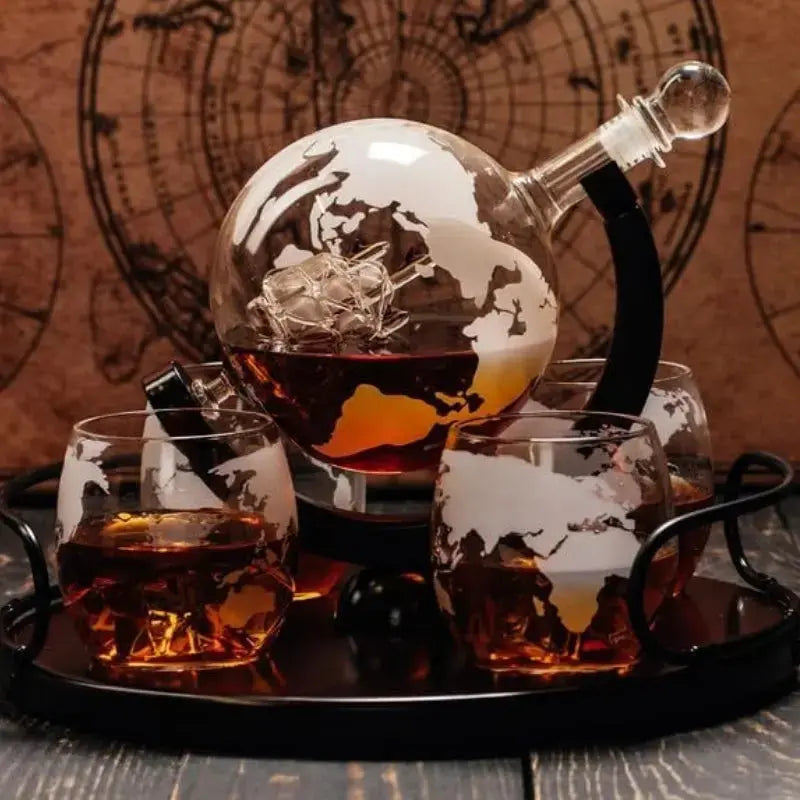 Carafe Vin Et Wisky Globe 850ML Gourde Bottle®