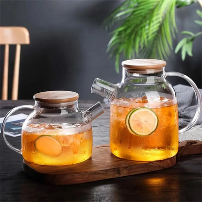 Carafe d'Eau A Jus De Fruit En Verre Avec Bouchon - Gourde Bottle®