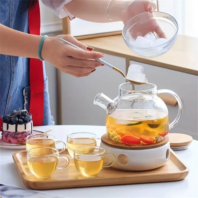 Carafe d'Eau A Jus De Fruit En Verre Avec Bouchon - Gourde Bottle®