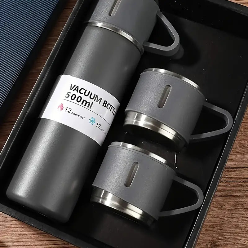 Coffret thermos flask gris - Gourde Bottle