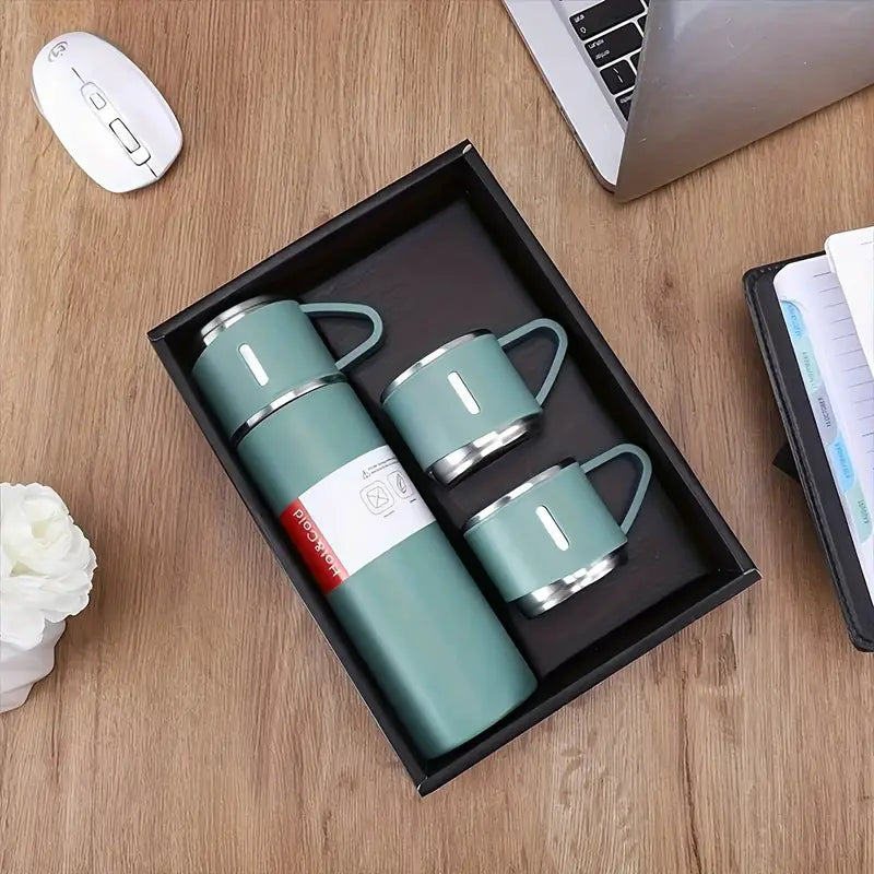 Coffret thermos flask vert - Gourde Bottle