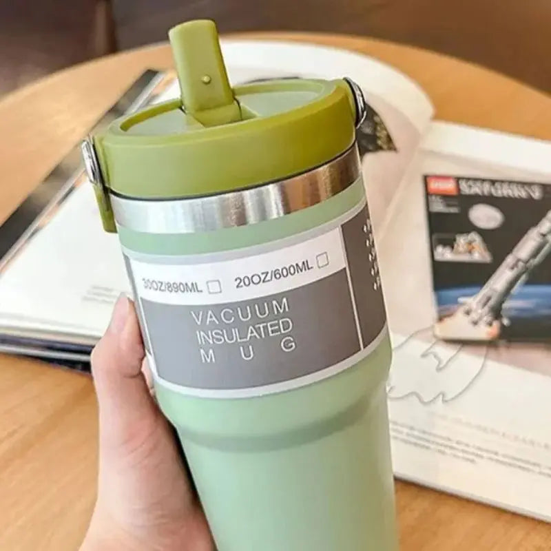 Gobelet Avec Couvercle Vert 600ml Gourde Bottle®