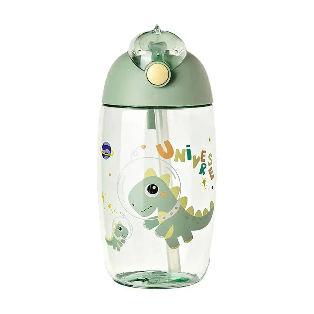 Gobelet Dinosaure Personnalisé 500ML, Gobelet plastique dinosaure 500ML, Gobelet personnalisé 500ML,  Children's Water Bottle For School Portable Cartoon Dinosaur Sippy Cup Creative Feeding Cup With Straws And Lids Drinkwar Gourde Bottle®