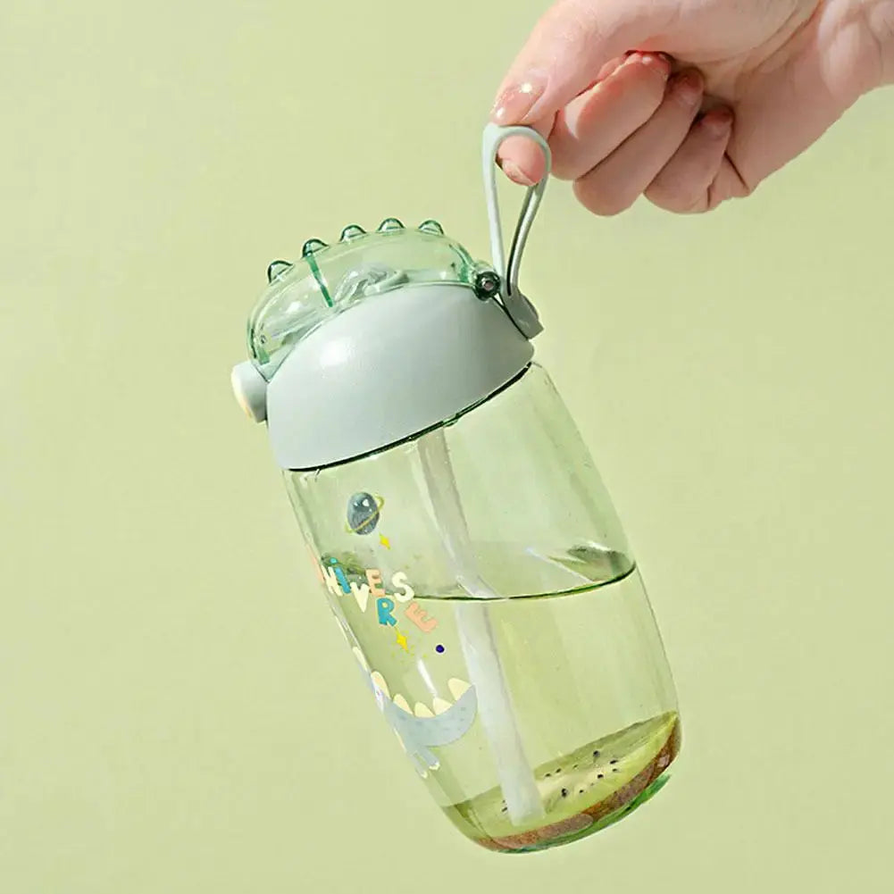 Gobelet Dinosaure Personnalisé 500ML, Gobelet plastique dinosaure 500ML, Gobelet personnalisé 500ML,  Children's Water Bottle For School Portable Cartoon Dinosaur Sippy Cup Creative Feeding Cup With Straws And Lids Drinkwar Gourde Bottle®