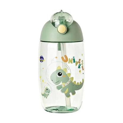 Gobelet Dinosaure Personnalisé 500ML, Gobelet plastique dinosaure 500ML, Gobelet personnalisé 500ML,  Children's Water Bottle For School Portable Cartoon Dinosaur Sippy Cup Creative Feeding Cup With Straws And Lids Drinkwar Gourde Bottle®