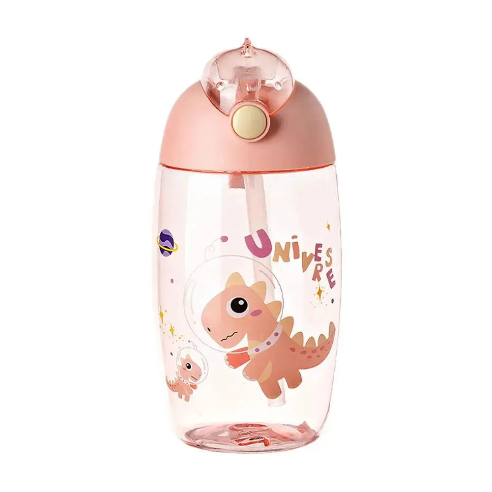 Gobelet Dinosaure Personnalisé 500ML, Gobelet plastique dinosaure 500ML, Gobelet personnalisé 500ML,  Children's Water Bottle For School Portable Cartoon Dinosaur Sippy Cup Creative Feeding Cup With Straws And Lids Drinkwar Gourde Bottle®