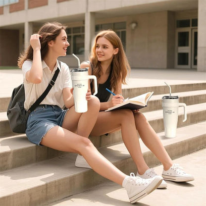 Gobelet Avec Paille Blanche 38oz