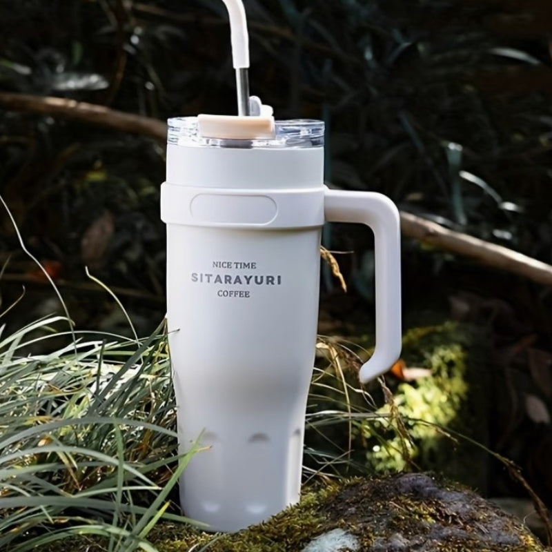 Gobelet Avec Paille Blanche 38oz