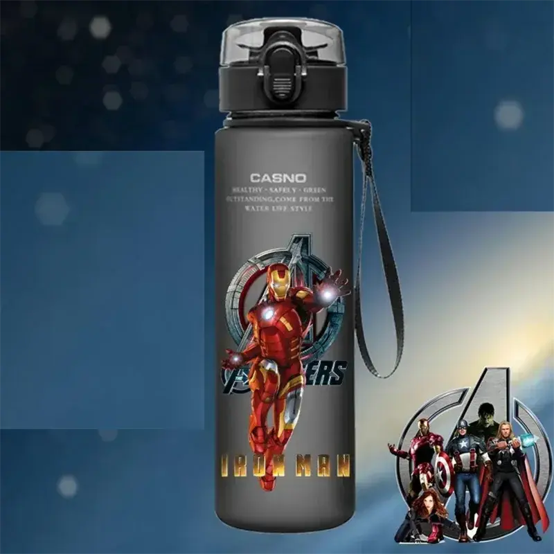 Gourde Avengers Transparent 560ml (Hulk & Spiderman) Gourde Bottle®