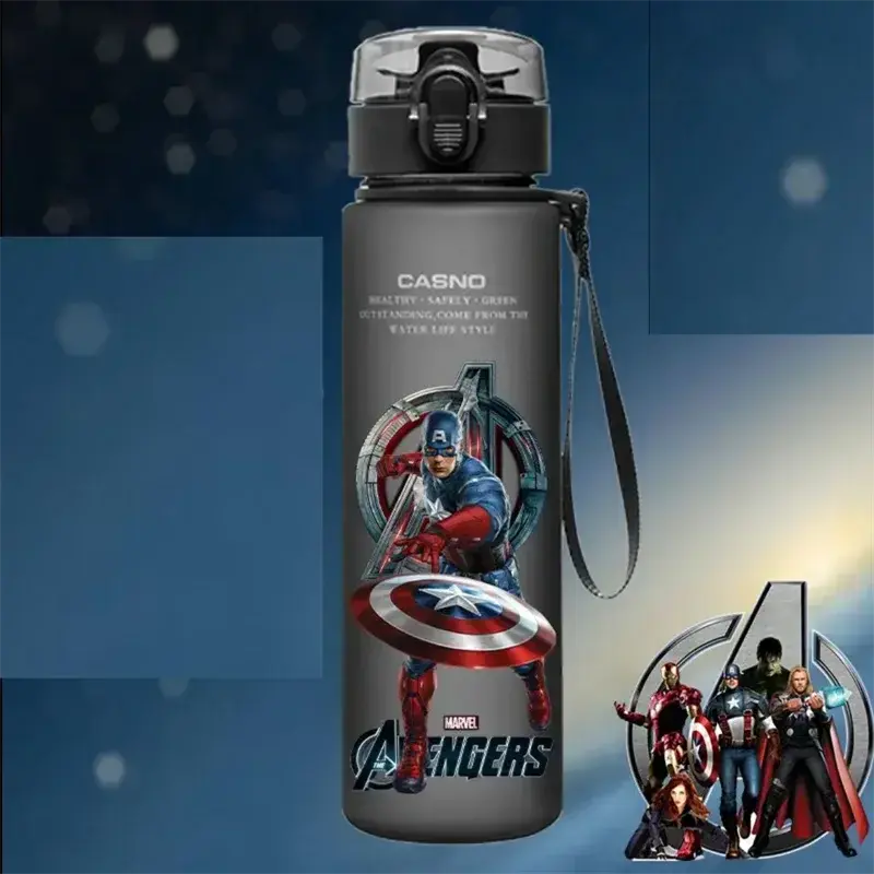 Gourde Avengers Transparent 560ml (Hulk & Spiderman) Gourde Bottle®