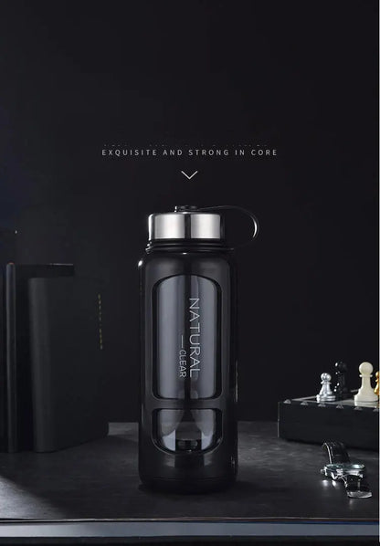 Gourde En Verre Incassable 520 ml , 650 ml, 1000ml , Bouteille d'eau en verre portable Gourde Bottle®