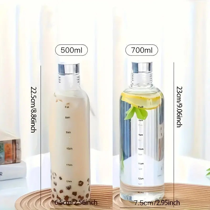 Gourde Graduée Heure 500ml (Blanc) Gourde Bottle®