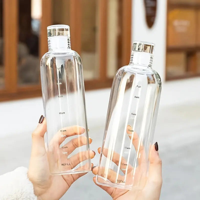 Gourde Graduée Heure 500ml (Blanc) Gourde Bottle®