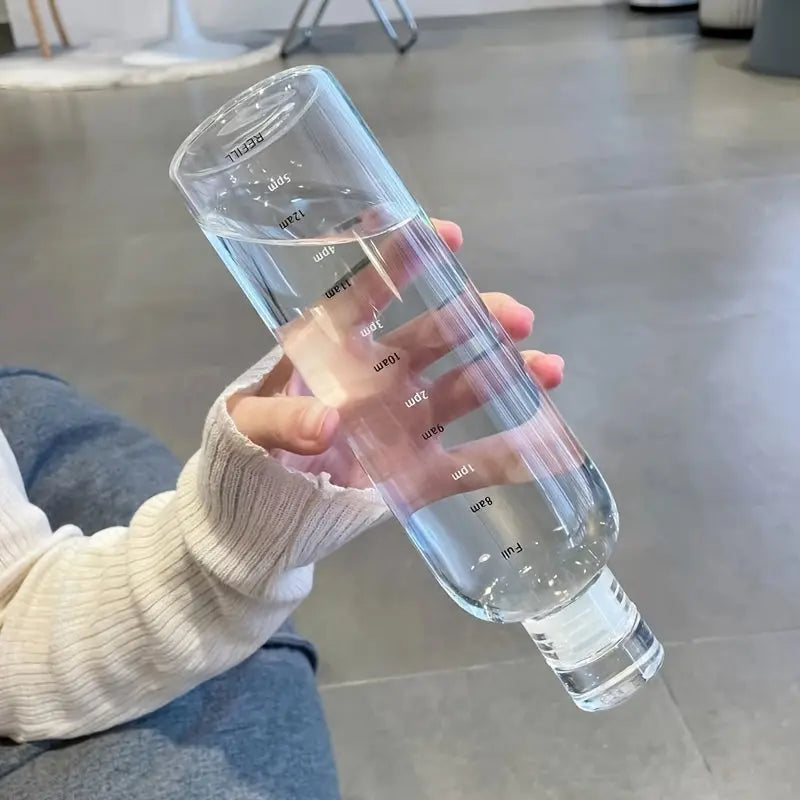 Gourde Graduée Heure 500ml (Blanc) Gourde Bottle®