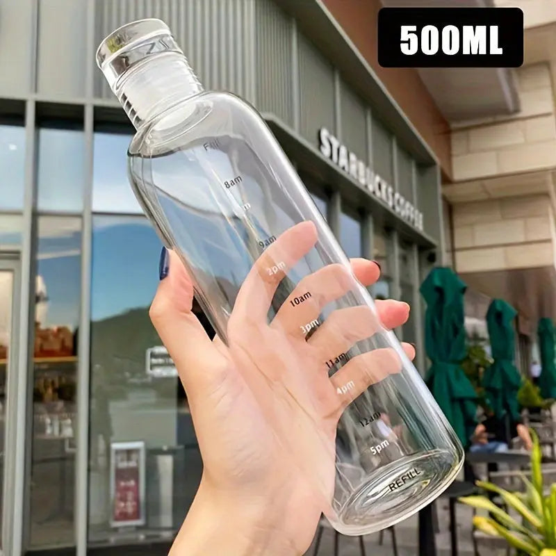 Gourde Graduée Heure 500ml (Blanc) Gourde Bottle®
