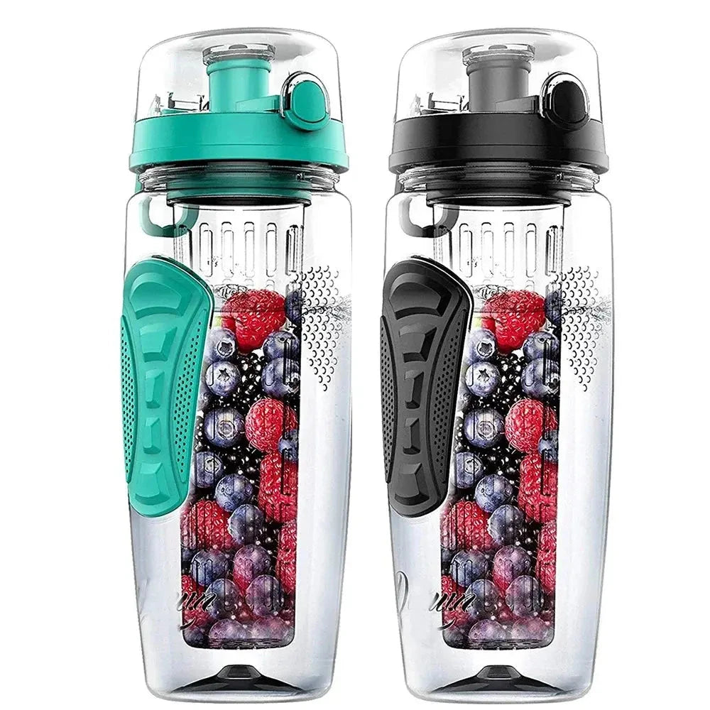 Bouteille à Infusion de Fruits avec Etui Long Infuseur et Indicateur de Temps - Gourde Bottle®