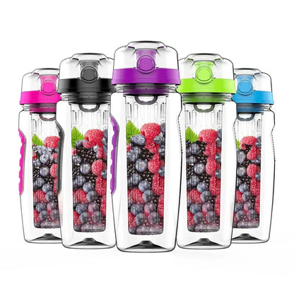 Bouteille à Infusion de Fruits avec Etui Long Infuseur et Indicateur de Temps - Gourde Bottle®