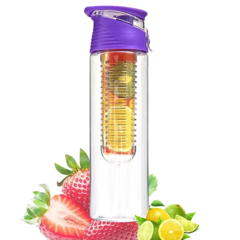 Bouteille à Infusion de Fruits avec Etui Long Infuseur et Indicateur de Temps - Gourde Bottle®