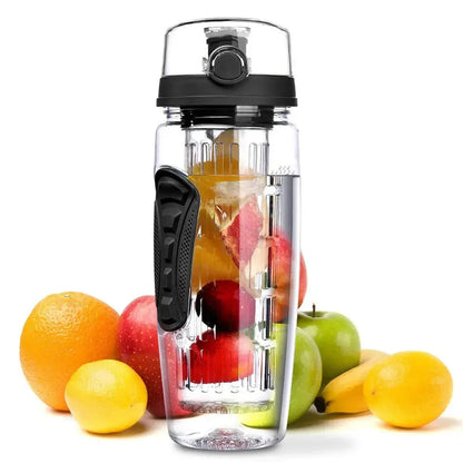 Bouteille à Infusion de Fruits avec Etui Long Infuseur et Indicateur de Temps - Gourde Bottle®