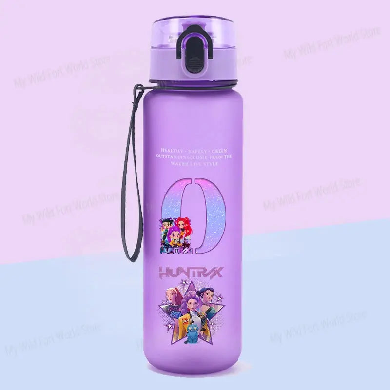Gourde KPop Huntrix Personnalisé Lettre A-Z 650ml - Gourde Bottle®