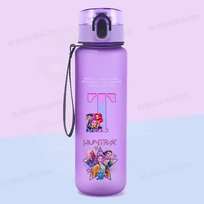 Gourde KPop Huntrix Personnalisé Lettre A-Z 650ml - Gourde Bottle®