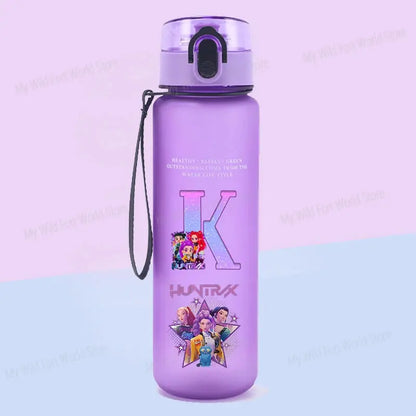 Gourde KPop Huntrix Personnalisé Lettre A-Z 650ml - Gourde Bottle®