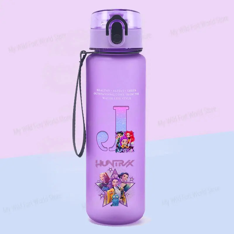 Gourde KPop Huntrix Personnalisé Lettre A-Z 650ml - Gourde Bottle®