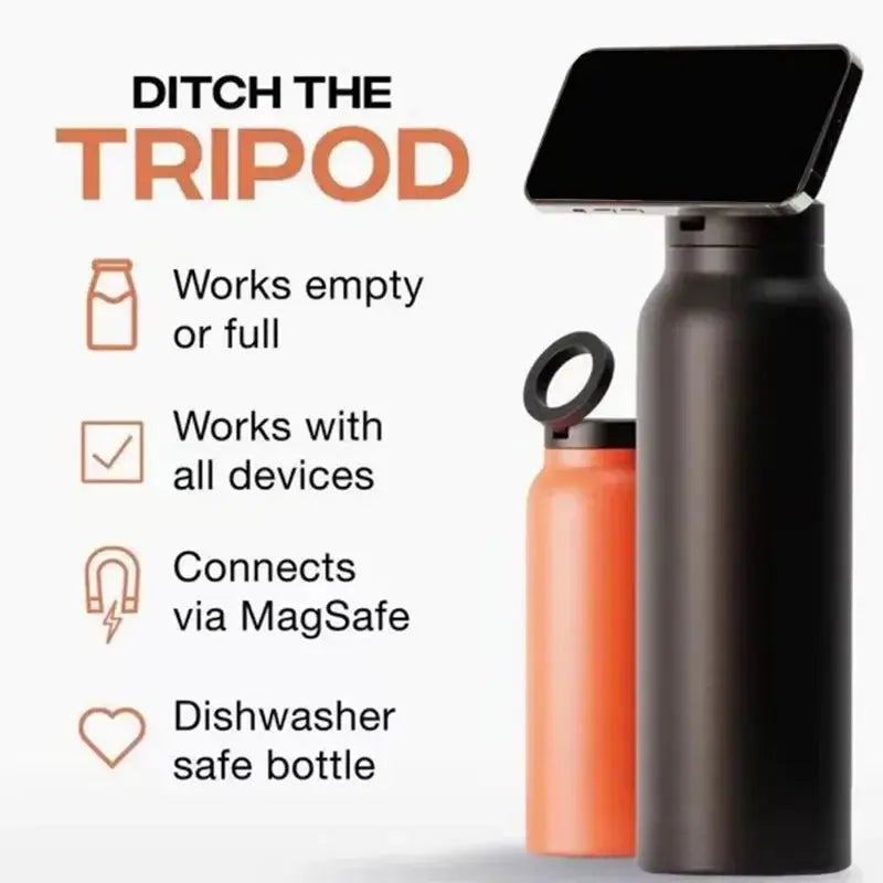 Gourde Magnétique 710 ml (Inox) - Gourde Bottle®