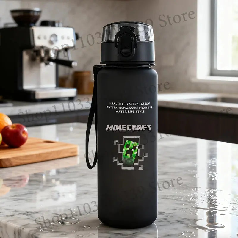 Gourde Minecraft Noir 650ml (Jeux) Gourde Bottle®