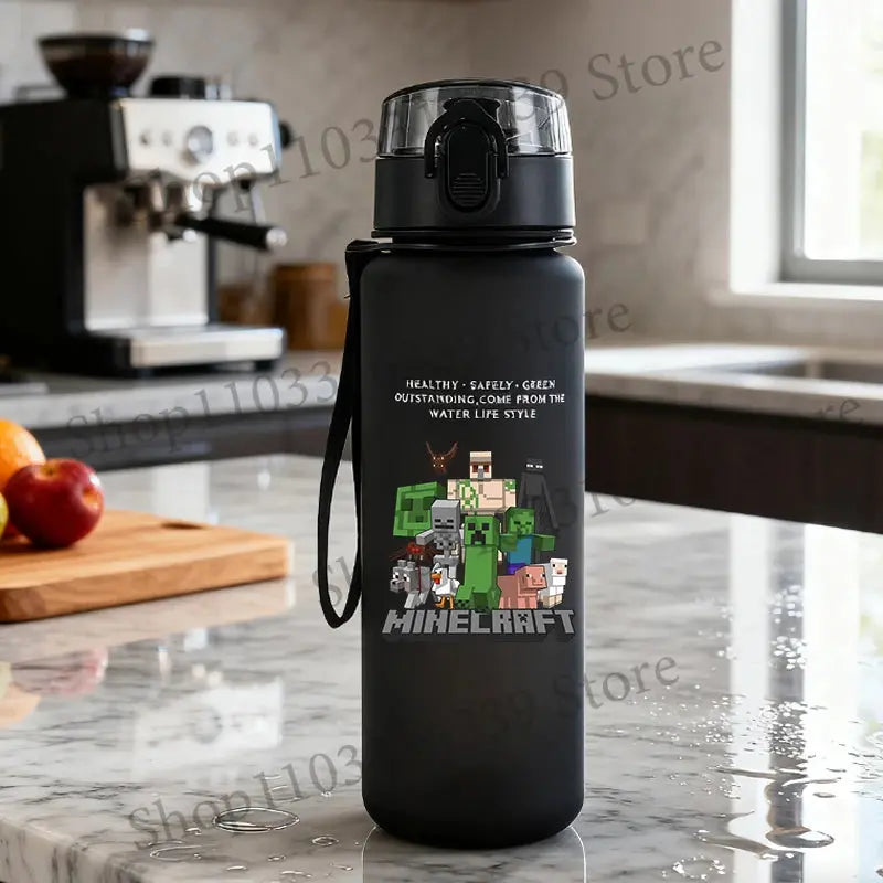 Gourde Minecraft Noir 650ml (Jeux) Gourde Bottle®