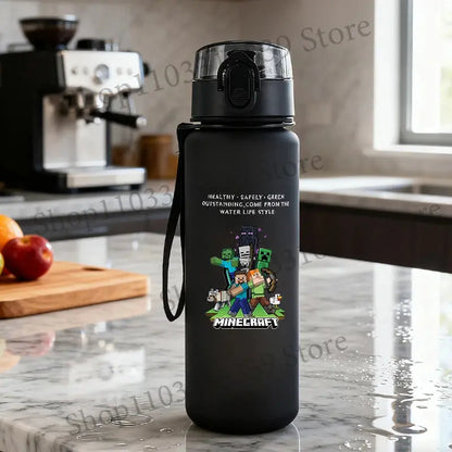 Gourde Minecraft Noir 650ml (Jeux)