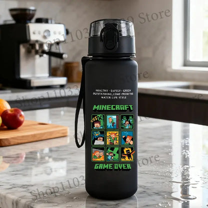 Gourde Minecraft Noir 650ml (Jeux)