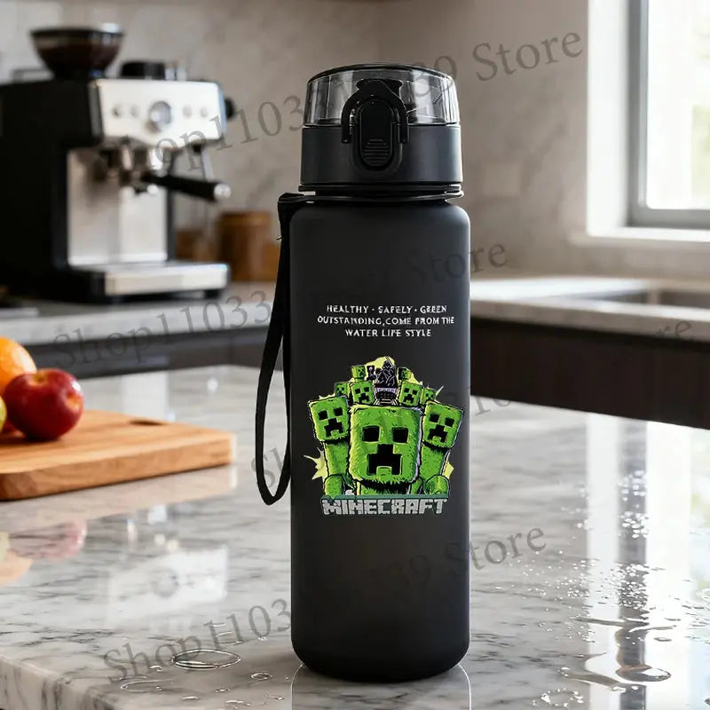 Gourde Minecraft Noir 650ml (Jeux) Gourde Bottle®