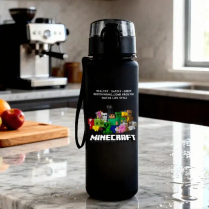 Gourde Minecraft Noir 650ml (Jeux) Gourde Bottle®