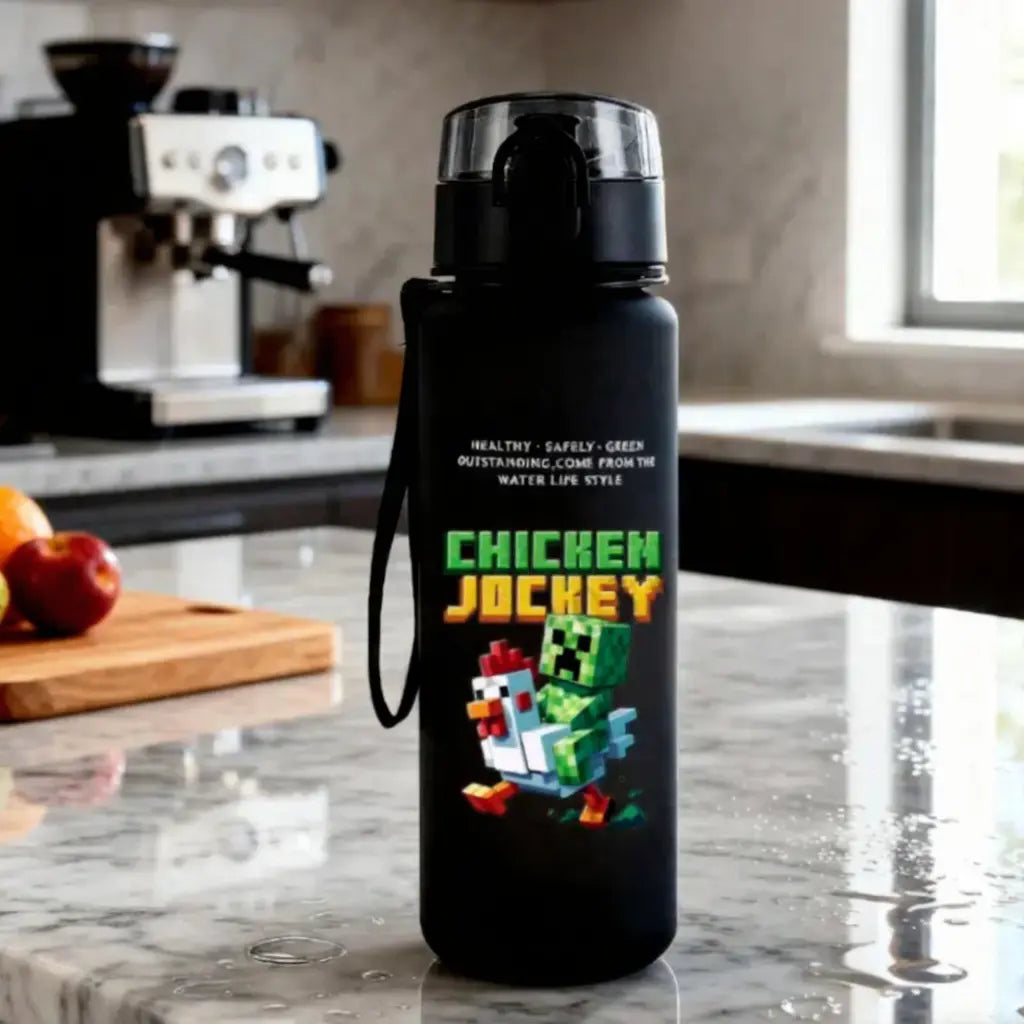 Gourde Minecraft Noir 650ml (Jeux) Gourde Bottle®