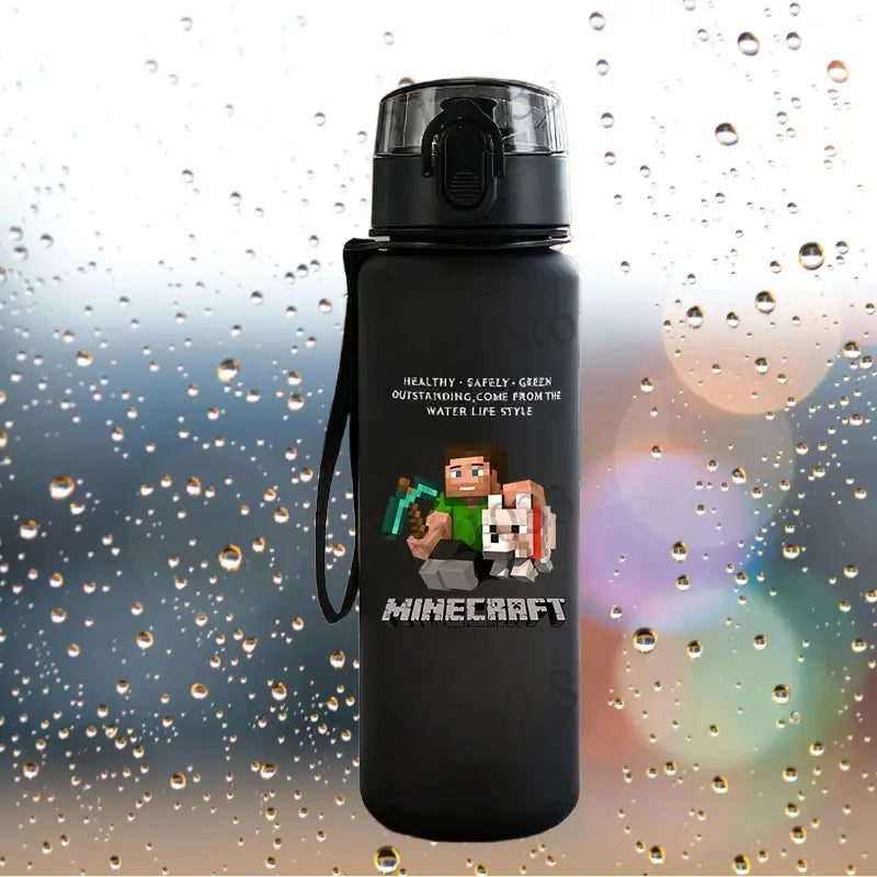 Gourde Minecraft Noir 650ml (Jeux) Gourde Bottle®