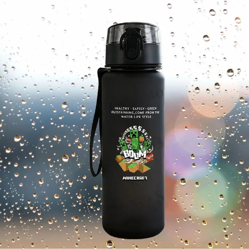 Gourde Minecraft Noir 650ml (Jeux) Gourde Bottle®