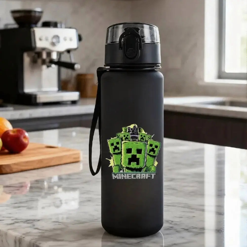 Gourde Minecraft Noir 650ml (Jeux) Gourde Bottle®