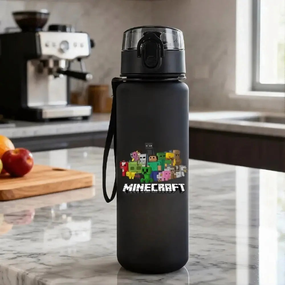 Gourde Minecraft Noir 650ml (Jeux) Gourde Bottle®